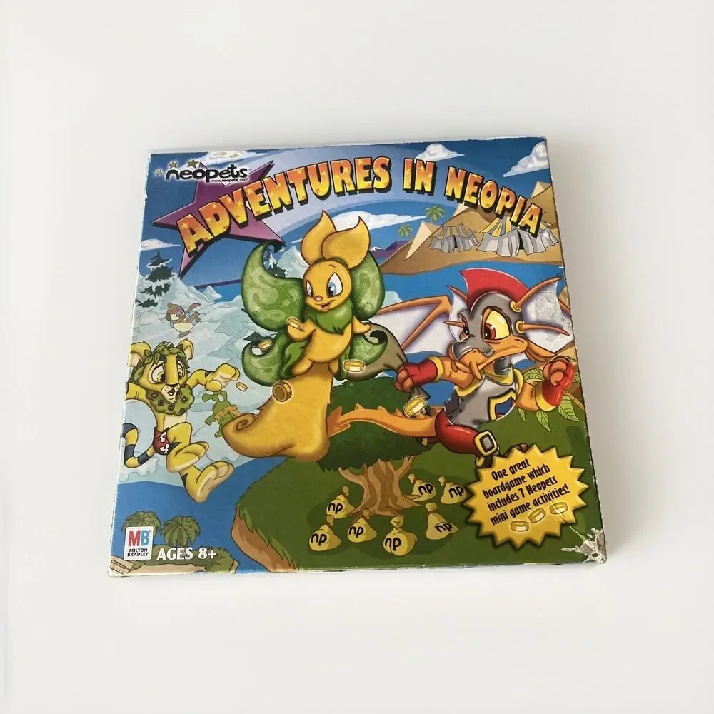 Milton Bradley Neopets Adventures in Neopia Board Game 2003 Vintage Complete